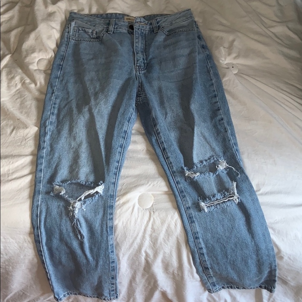 Fashion Nova High Rise Straight leg mom jeans